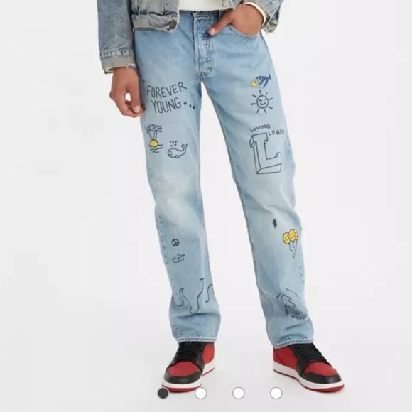 Levis 501 Straight Fit 93 Slate Culture Jeans Men's 32x32 - Picture 1 of 15